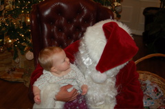 Emma with Santa